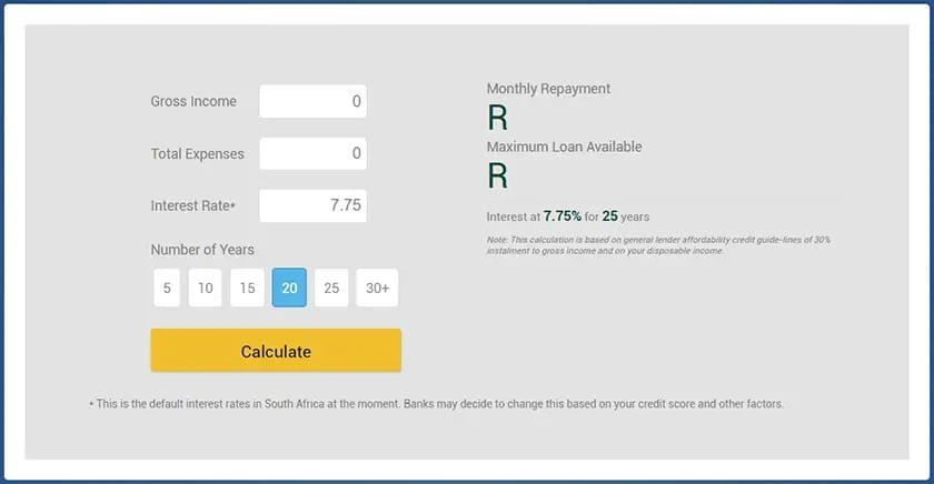 Bond Affordability Calculator preview